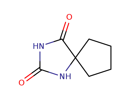 Molecular Structure of 699-51-4 (1,3-DIAZA-SPIRO[4.4]NONANE-2,4-DIONE)