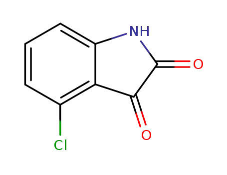 Molecular Structure of 6344-05-4 (4-CHLOROISATIN)