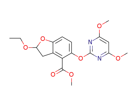 methyl 5-(4,6-dimethoxypyrimidin-2-yl)oxy-2-ethoxy-2,3-dihydrobenzofuran-4-carboxylate