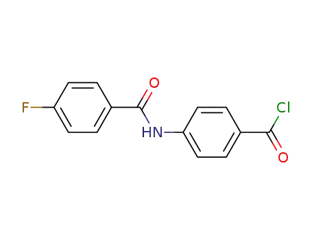 4-(4-fluoro-benzoylamino)benzoyl chloride