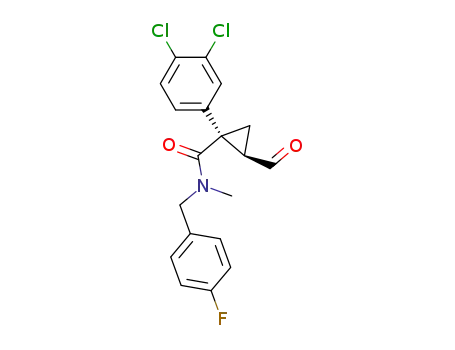 (1S,2R)-1-(3,4-dichlorophenyl)-2-formyl-cyclopropanecarboxylic acid (4-fluorobenzyl)methylamide