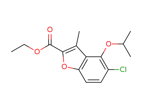 5-chloro-4-isopropoxy-3-methyl-benzofuran-2-carboxylic acid ethyl ester