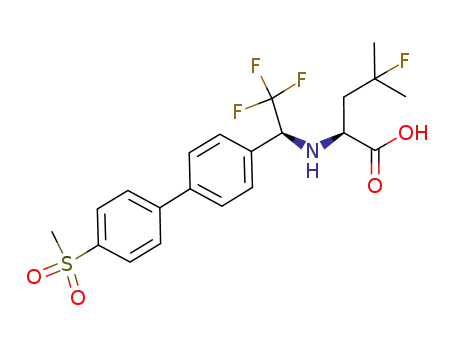 (S)-4-fluoro-4-methyl-2-(((S)-2,2,2-trifluoro-1-(4’-(methylsulfonyl)-[1,1'-biphenyl]-4-yl)ethyl)amino)pentanoic acid