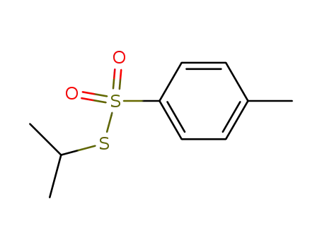 Molecular Structure of 53291-31-9 (Benzenesulfonothioic acid, 4-methyl-, S-(1-methylethyl) ester)