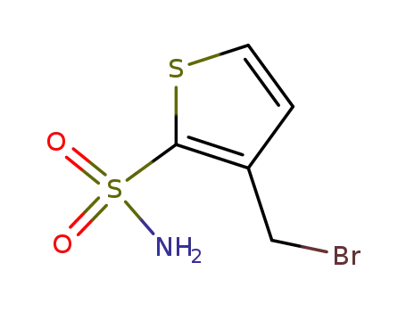 Molecular Structure of 111283-83-1 (2-Thiophenesulfonamide, 3-(bromomethyl)-)