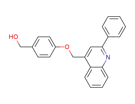 Molecular Structure of 926630-07-1 (Benzenemethanol, 4-[(2-phenyl-4-quinolinyl)methoxy]-)