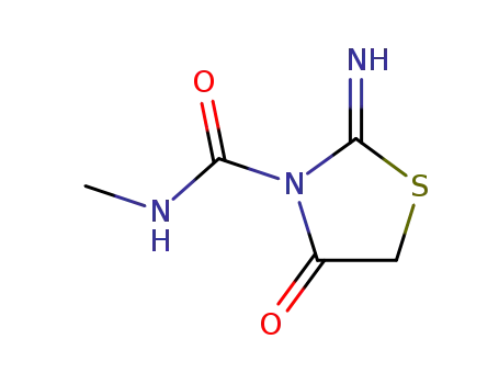2-imino-4-oxo-thiazolidine-3-carboxylic acid methylamide