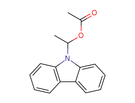 Molecular Structure of 4901-29-5 (9H-Carbazole-9-methanol, a-methyl-, acetate (ester))