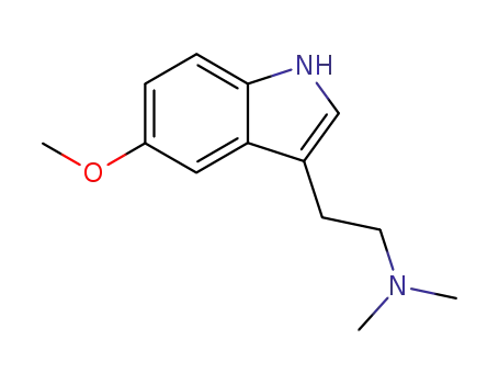 Molecular Structure of 1019-45-0 (N,N-Dimethyl-5-methoxytryptamine)