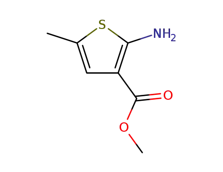 Molecular Structure of 19369-53-0 (2-AMINO-5-METHYL-THIOPHENE-3-CARBOXYLIC ACID METHYL ESTER)