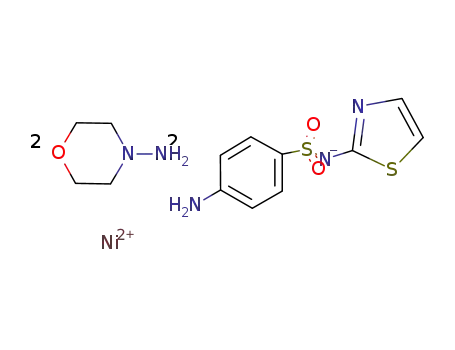 Ni(H2NC6H4SO2NC3H2NS)2(4-amino-morpholine)2