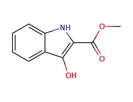 Molecular Structure of 31827-04-0 (3-HYDROXYINDOLE-2-CARBOXYLIC ACID METHYL ESTER)