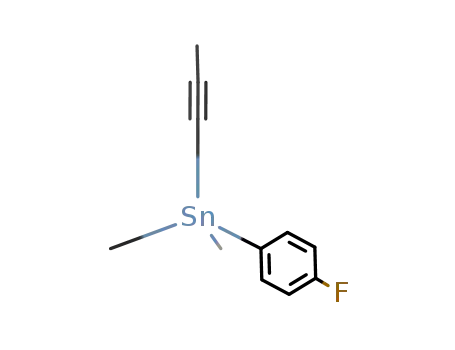 Molecular Structure of 93247-03-1 (Stannane, (4-fluorophenyl)dimethyl-1-propynyl-)