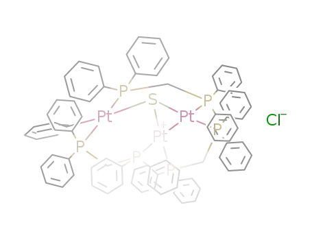{Pt3Ph(μ3-S)(μ-bis(diphenylphosphino)methane)3}Cl