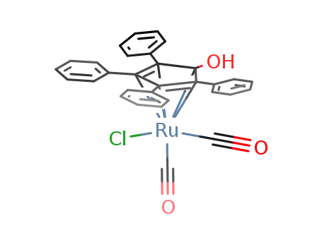 dicarbonylchloro(η5-1-hydroxy-2,3,4,5-tetraphenylcyclopentadienyl)ruthenium(II)