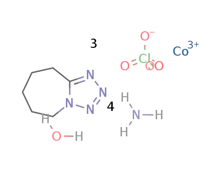 tetraammine(aqua)(cyclopentamethylenetetrazole)cobalt(III) perchlorate