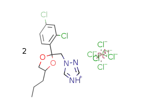 H2PtCl6*2(1-[2-(2,4-dichlorophenyl)-4-propyl-1,3-dioxolan-2-ylmethyl]-1H-1,2,4-triazole)