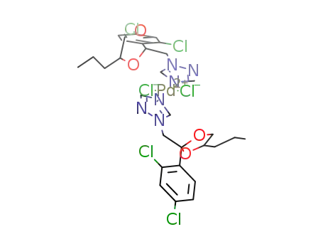 trans-[PdCl2(1-[2-(2,4-dichlorophenyl)-4-propyl-1,3-dioxolan-2-ylmethyl]-1H-1,2,4-triazole)2]