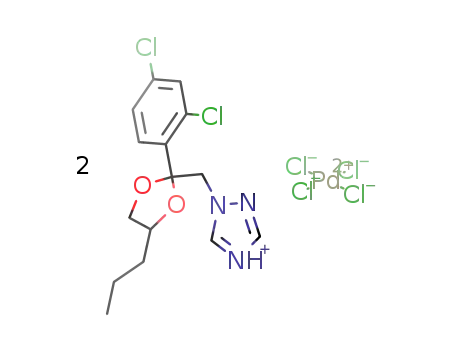 H2PdCl4*2(1-[2-(2,4-dichlorophenyl)-4-propyl-1,3-dioxolan-2-ylmethyl]-1H-1,2,4-triazole)
