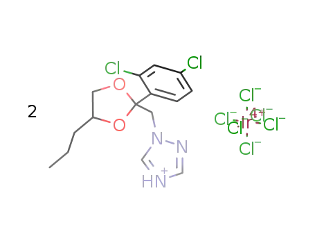 [1-(2-(2,4-dichlorophenyl)-4-propyl-1,3-dioxolan-2-yl-methyl)-1H-1,2,4-triazole(+1H)]2[IrCl6]