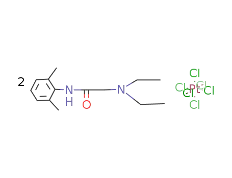 lignocaine hydrochloride platinum complex