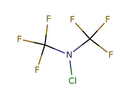 Molecular Structure of 431-94-7 (Methanamine, N-chloro-1,1,1-trifluoro-N-(trifluoromethyl)-)