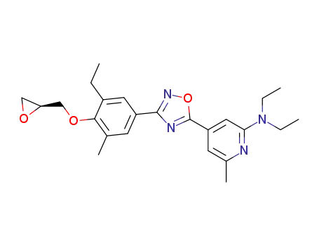 (S)-N,N-diethyl-4-(3-(3-ethyl-5-methyl-4-(oxiran-2-ylmethoxy)phenyl)-1,2,4-oxadiazol-5-yl)-6-methylpyridin-2-amine