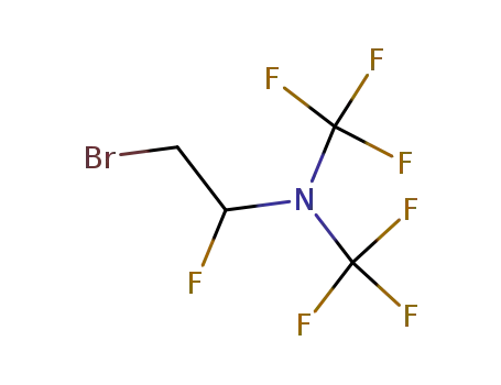 1-(bis(trifluoromethyl)-amino)-2-bromo-1-fluoro-ethane