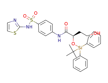 (R)-2-(tert-butyldiphenylsilyloxy)-4-hydroxy-N-(4-(N-thiazol-2-ylsulfamoyl)phenyl)butanamide