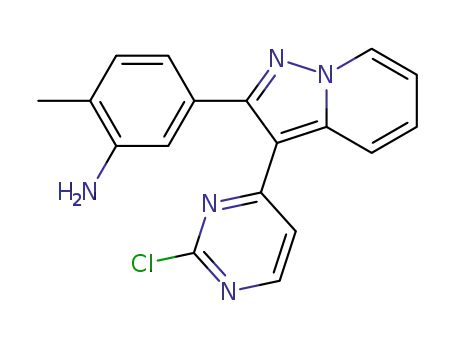 5-[3-(2-chloro-4-pyrimidinyl)pyrazolo[1,5-a]pyridin-2-yl]-2-methylaniline