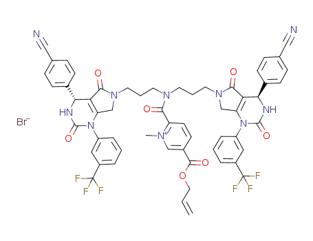 Br(1-)*C57H47F6N10O7(1+)
