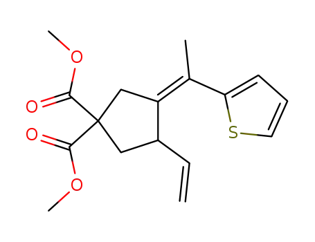(4Z)-3-ethenyl-4-[1-(thiophen-2-yl)ethylidene]-1,1-cyclopentanedicarboxylic acid dimethyl ester