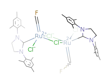 (RuCl2(CHF)(4,5-dihydro-1,3-dimesitylimidazol-2-ylidene))2