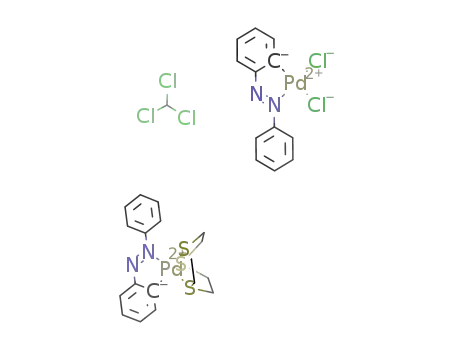 [Pd(C6H4N=NC6H5)(1,4,7-trithiacyclononane)][Pd(C6H4N=NC6H5)(Cl2)]*CHCl3
