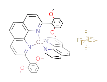 Cu(C12H6N2(C6H3(OCH3)2)2)(C12H8N2)(1+)*PF6(1-)=CuC40H32N4O4PF6