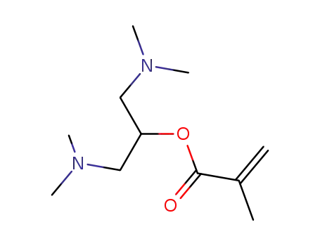 Molecular Structure of 21476-57-3 (2-(dimethylamino)-1-[(dimethylamino)methyl]ethyl methacrylate)