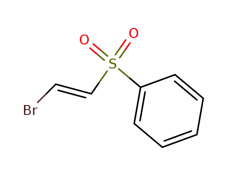 Molecular Structure of 20408-25-7 (Benzene, [(2-bromoethenyl)sulfonyl]-, (E)-)