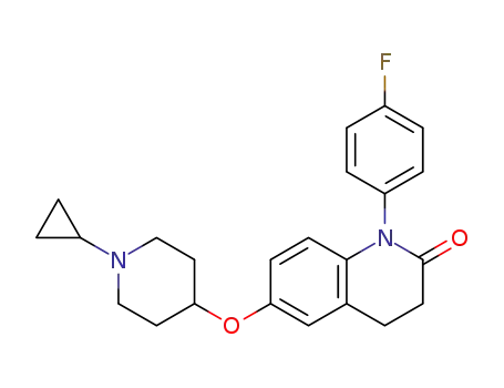 6-[(1-cyclopropylpiperidin-4-yl)oxy]-1-(4-fluorophenyl)-3,4-dihydroquinolin-2(1H)-one
