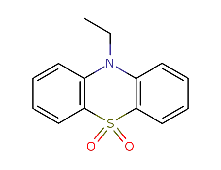 Molecular Structure of 77035-48-4 (10H-Phenothiazine, 10-ethyl-, 5,5-dioxide)