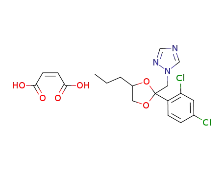 1-[2-(2,4-dichlorophenyl)-4-propyl-1,3-dioxolan-2-ylmethyl]-1H-1,2,4-triazol-4-ium maleate