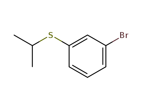 Molecular Structure of 70398-87-7 (Benzene, 1-bromo-3-[(1-methylethyl)thio]-)
