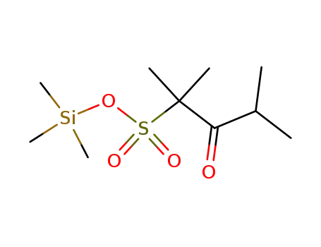 Molecular Structure of 72458-54-9 (2-Pentanesulfonic acid, 2,4-dimethyl-3-oxo-, trimethylsilyl ester)