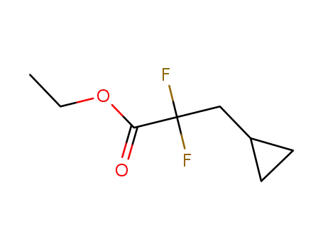 Molecular Structure of 1267593-90-7 (ethyl 3-cyclopropyl-2,2-difluoropropanoate)