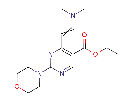 ethyl 4-(2-dimethylaminovinyl)-2-morpholinopyrimidine-5-carboxylate