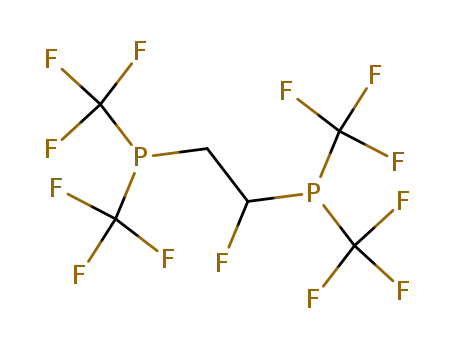 1,2-Bis-(bis-trifluoromethyl-phosphanyl)-1-fluoro-ethane