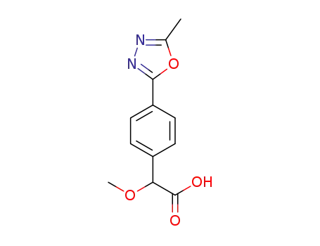 2-methoxy-2-(4-(5-methyl-1,3,4-oxadiazol-2-yl)phenyl)acetic acid