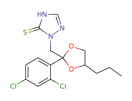 2-[2-(2,4-dichlorophenyl)-4-propyl-[1,3]dioxolan-2-ylmethyl]-2,4-dihydro[1,2,4]triazole-3-thione