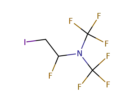 1-(bis(trifluoromethyl)-amino)-2-iodo-1-fluoro-ethane