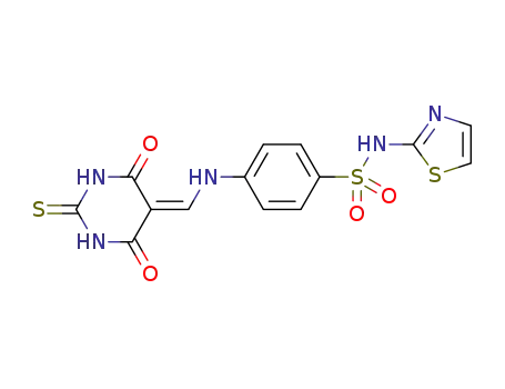 4-{[(4,6-dioxo-2-thioxotetrahydropyrimidin-5(2H)-ylidene)methyl]amino}-N-(1,3-thiazol-2-yl)benzenesulfonamide