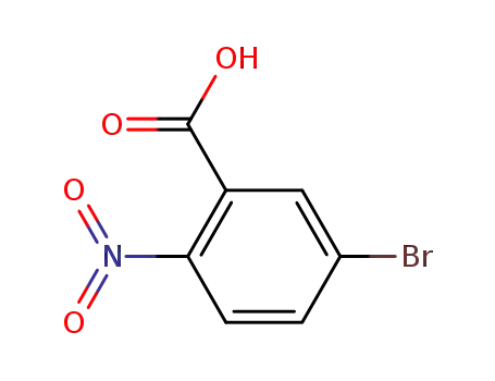 Molecular Structure of 6950-43-2 (5-BROMO-2-NITRO-BENZOIC ACID)